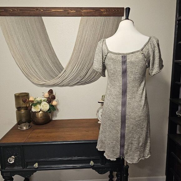 Anthro-Moth Wool Blend Cap Sleeve Dress Sz S - Picture 4 of 5